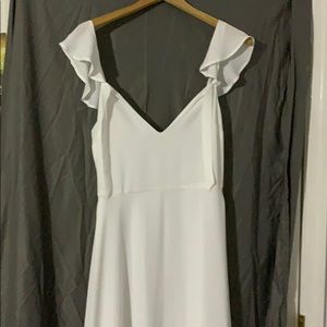 High-low  white Express dress